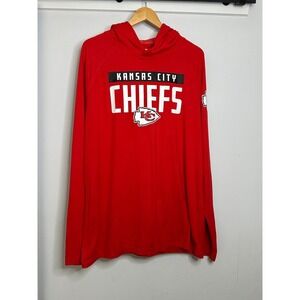 Kansas City Chiefs NFL‎ Team Apparel Red Long Sleeve Hoodie XL